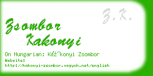 zsombor kakonyi business card